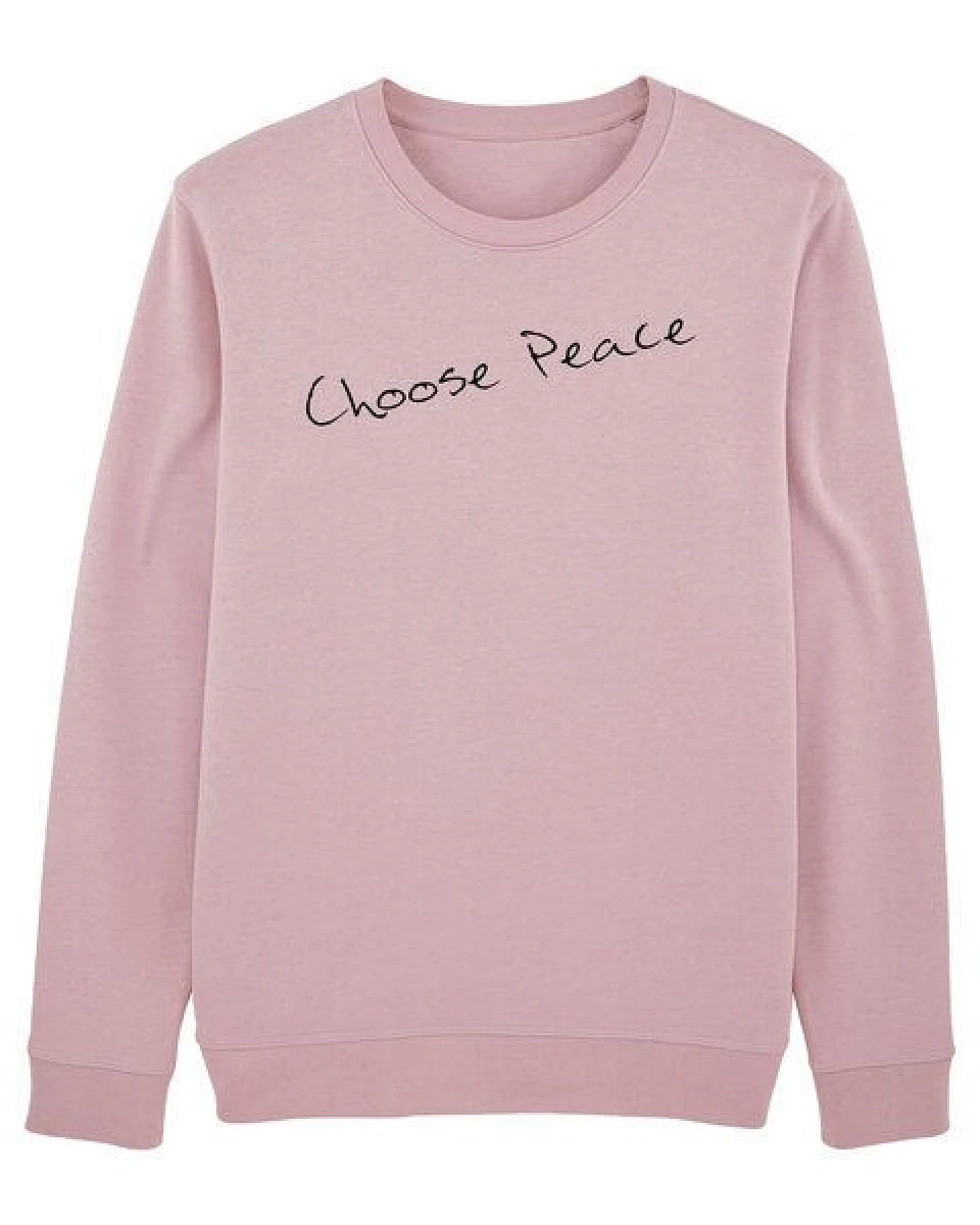 Human Family Bio Unisex Sweatshirt - Smooth "Choose Peace" aus Bio-Baumwolle – Ansicht 2