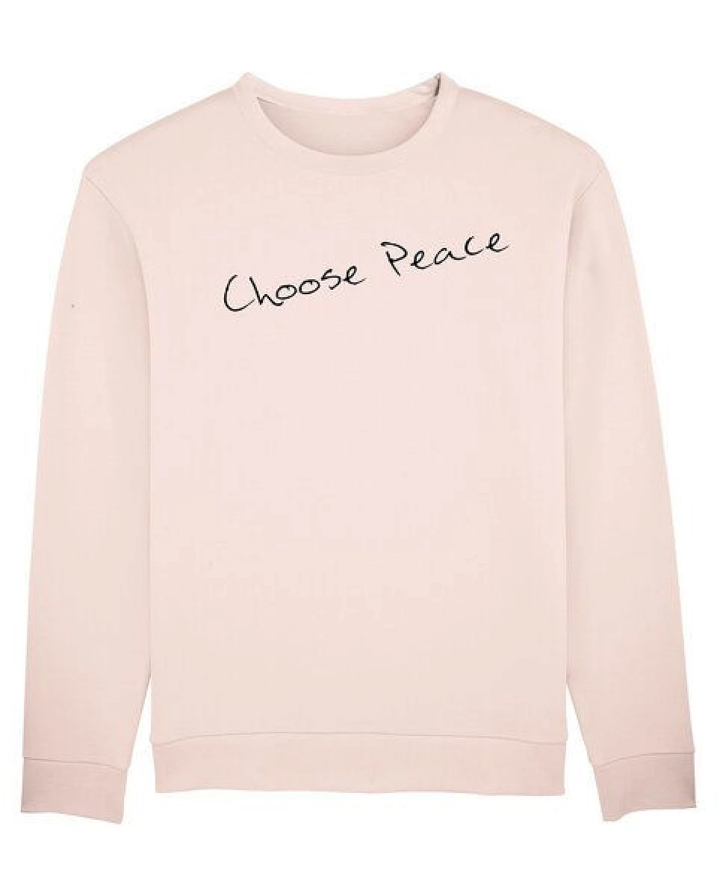 Human Family Bio Unisex Sweatshirt - Smooth "Choose Peace" aus Bio-Baumwolle – Ansicht 4