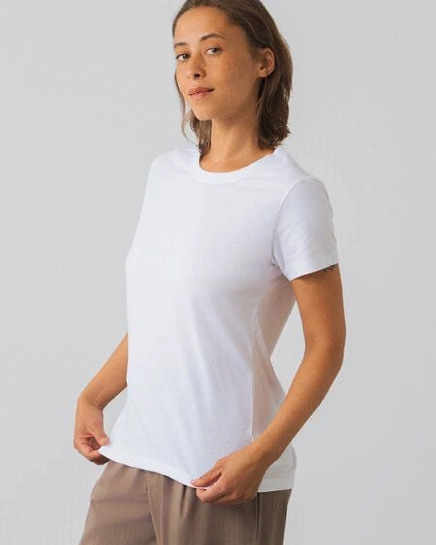 Honest Basics Damen Basic T-Shirt aus Bio- und recycelter Baumwolle – Ansicht 3