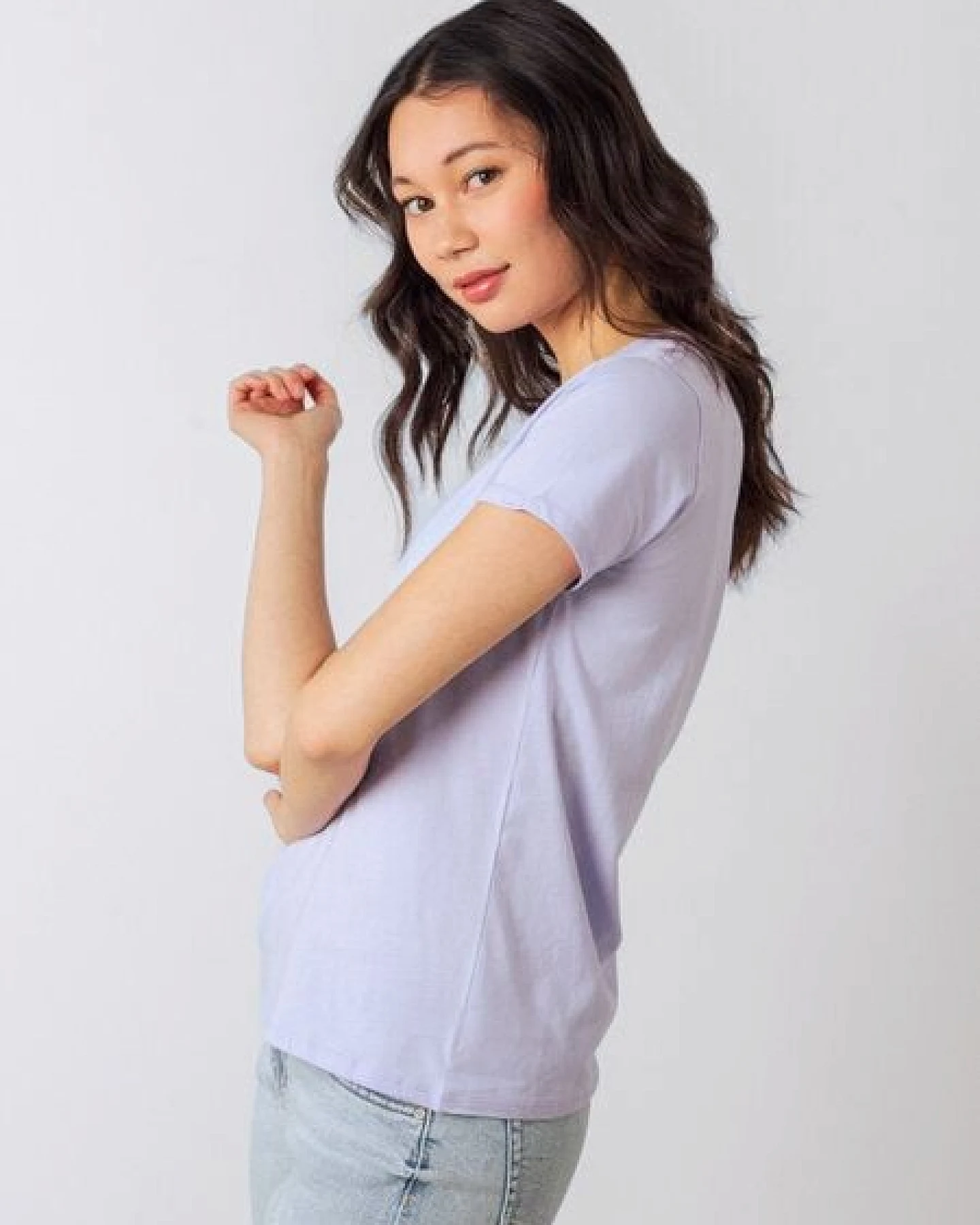 Honest Basics Damen Basic T-Shirt aus Bio- und recycelter Baumwolle – Ansicht 3