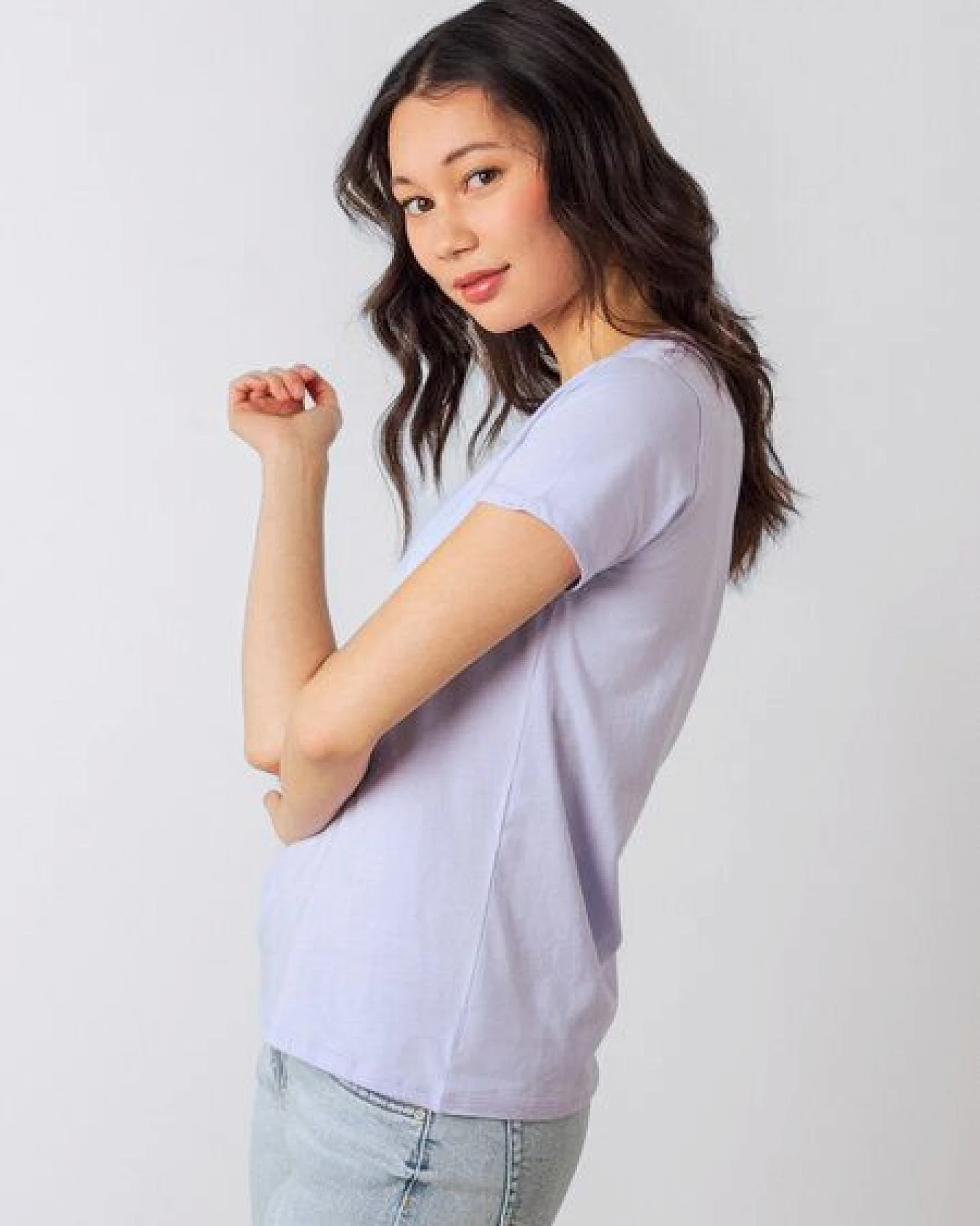 Honest Basics Damen Basic T-Shirt aus Bio- und recycelter Baumwolle – Ansicht 3