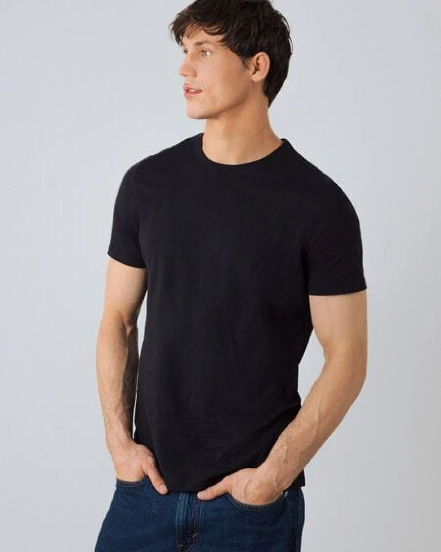 Honest Basics Herren Basic T-Shirt aus Bio- und recycelter Baumwolle – Ansicht 3