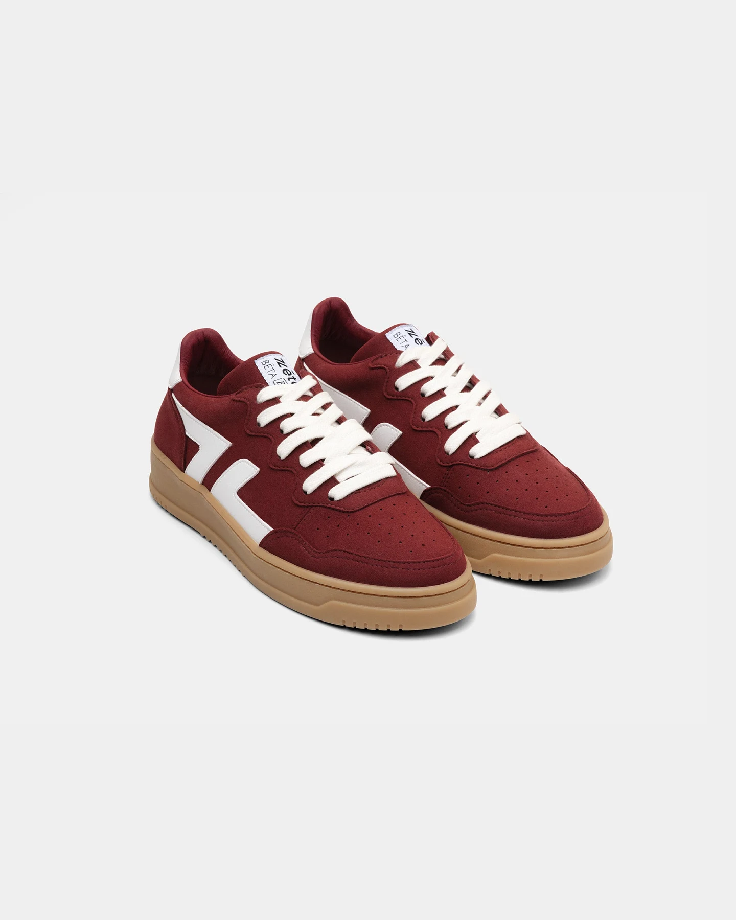 Zèta Herren vegan Sneaker Bêta B3 Burgundy – Ansicht 2