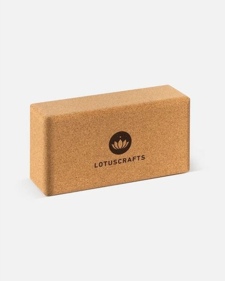 Lotuscrafts Yogablock Kork Supra Grip - ökologisch hergestellt (Klein)