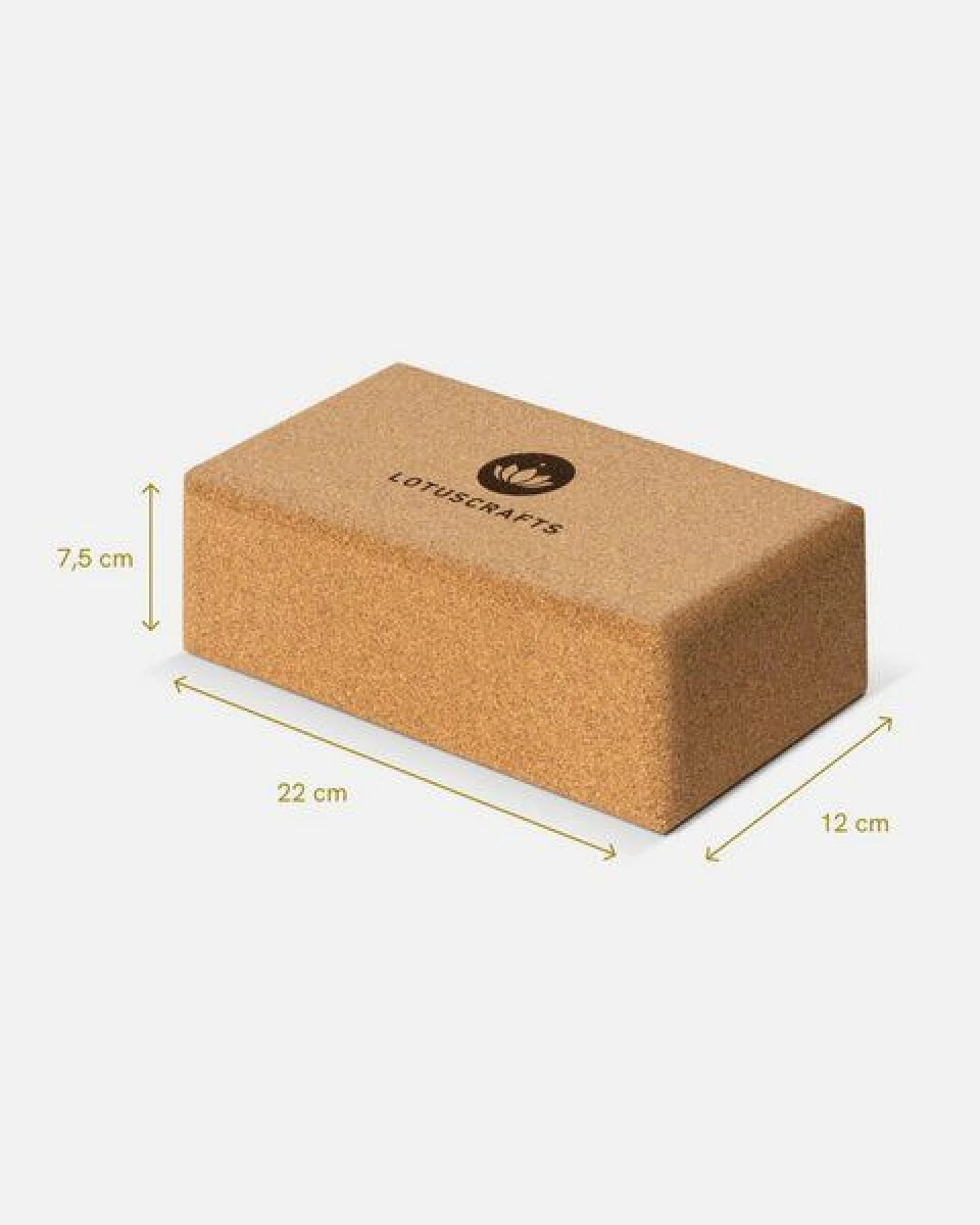 Lotuscrafts Yogablock Kork Supra Grip - ökologisch hergestellt (Klein) – Ansicht 2