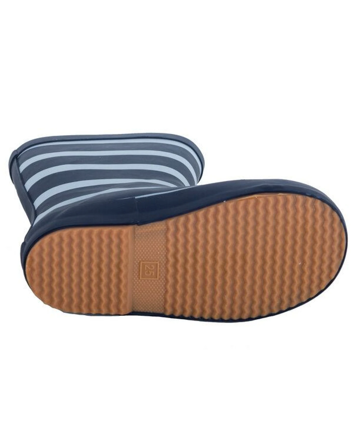 BMS Gummistiefel aus Naturkautschuk, gestreift – Ansicht 3