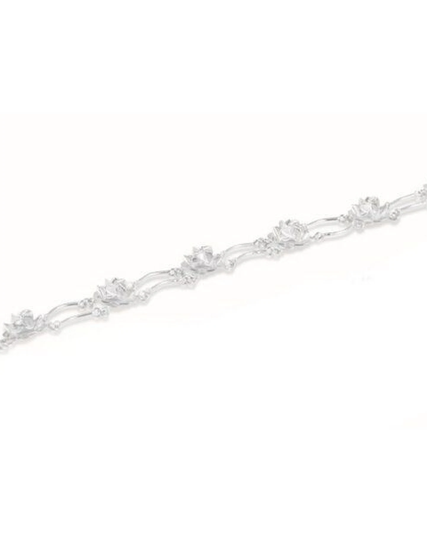 pakilia Silber Armband kleine Rosen Fair-Trade und handmade – Ansicht 2