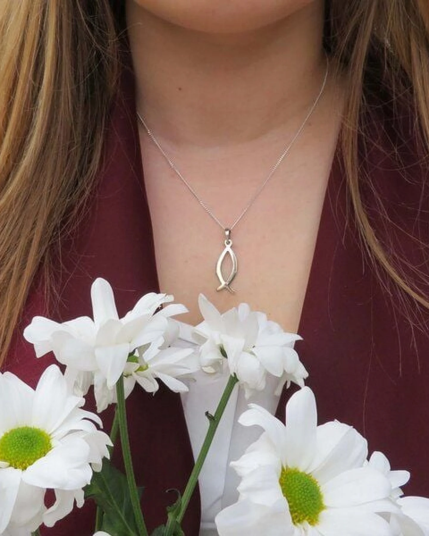 pakilia Silber Kette Fisch Religion fair-trade und handmade – Ansicht 4