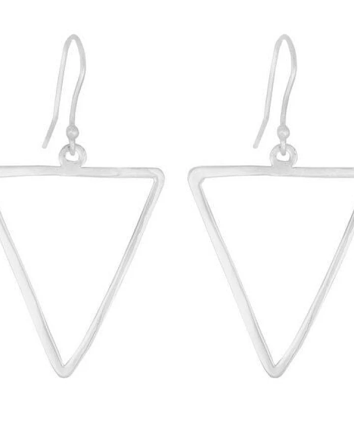 pakilia Silber Ohrringe Dreieck Fair-Trade und handmade