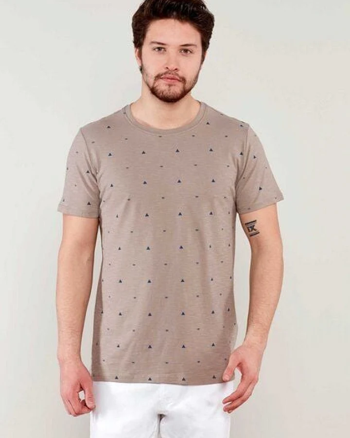 ORGANICATION T-Shirt aus Bio Baumwolle mit Allover-Print