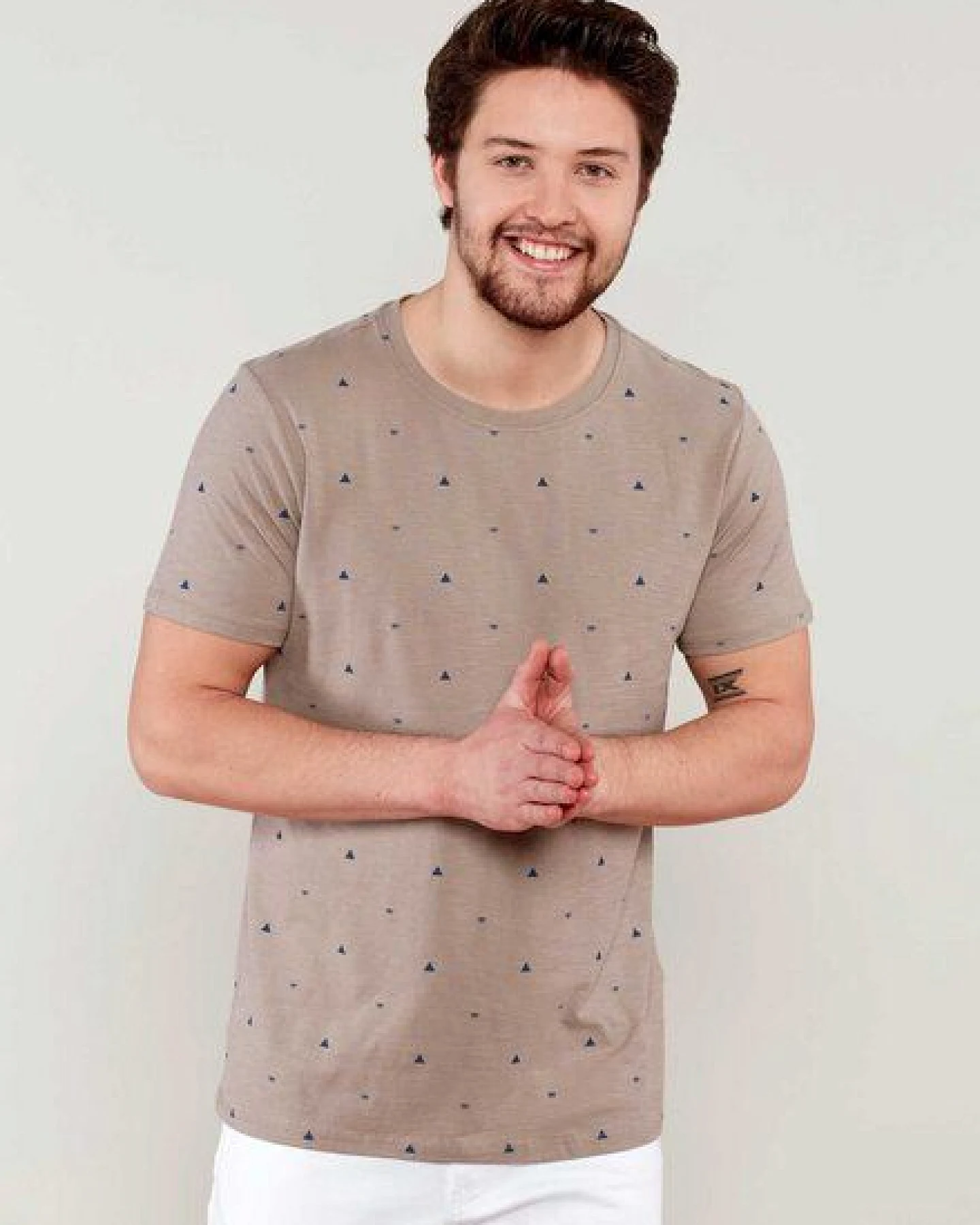 ORGANICATION T-Shirt aus Bio Baumwolle mit Allover-Print – Ansicht 2