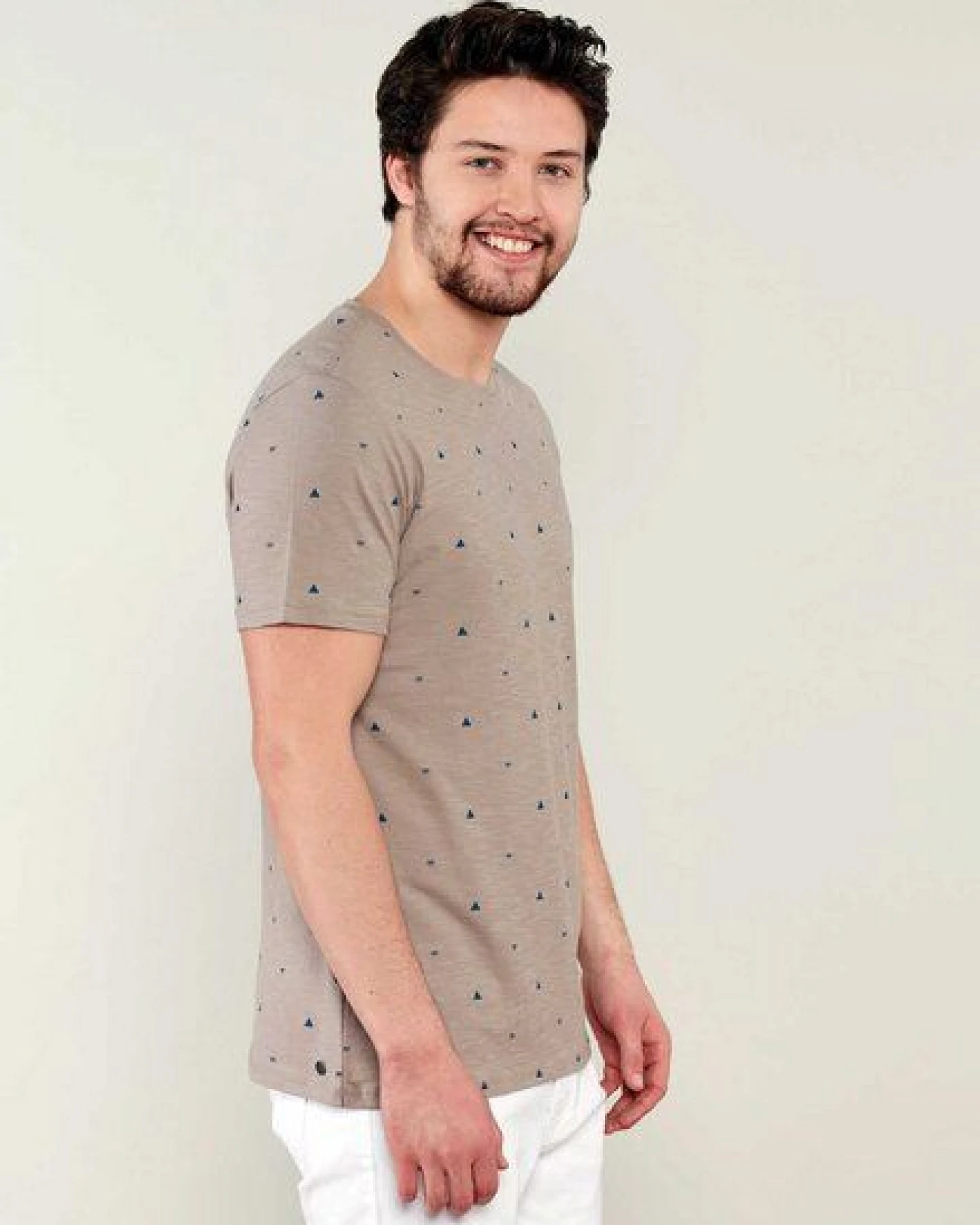 ORGANICATION T-Shirt aus Bio Baumwolle mit Allover-Print – Ansicht 3