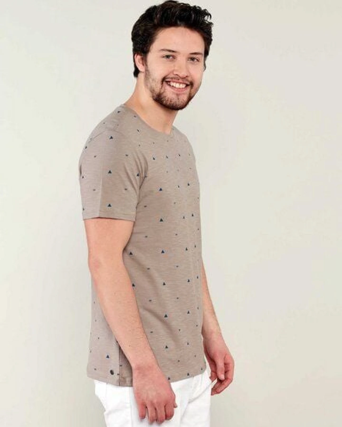 ORGANICATION T-Shirt aus Bio Baumwolle mit Allover-Print – Ansicht 3