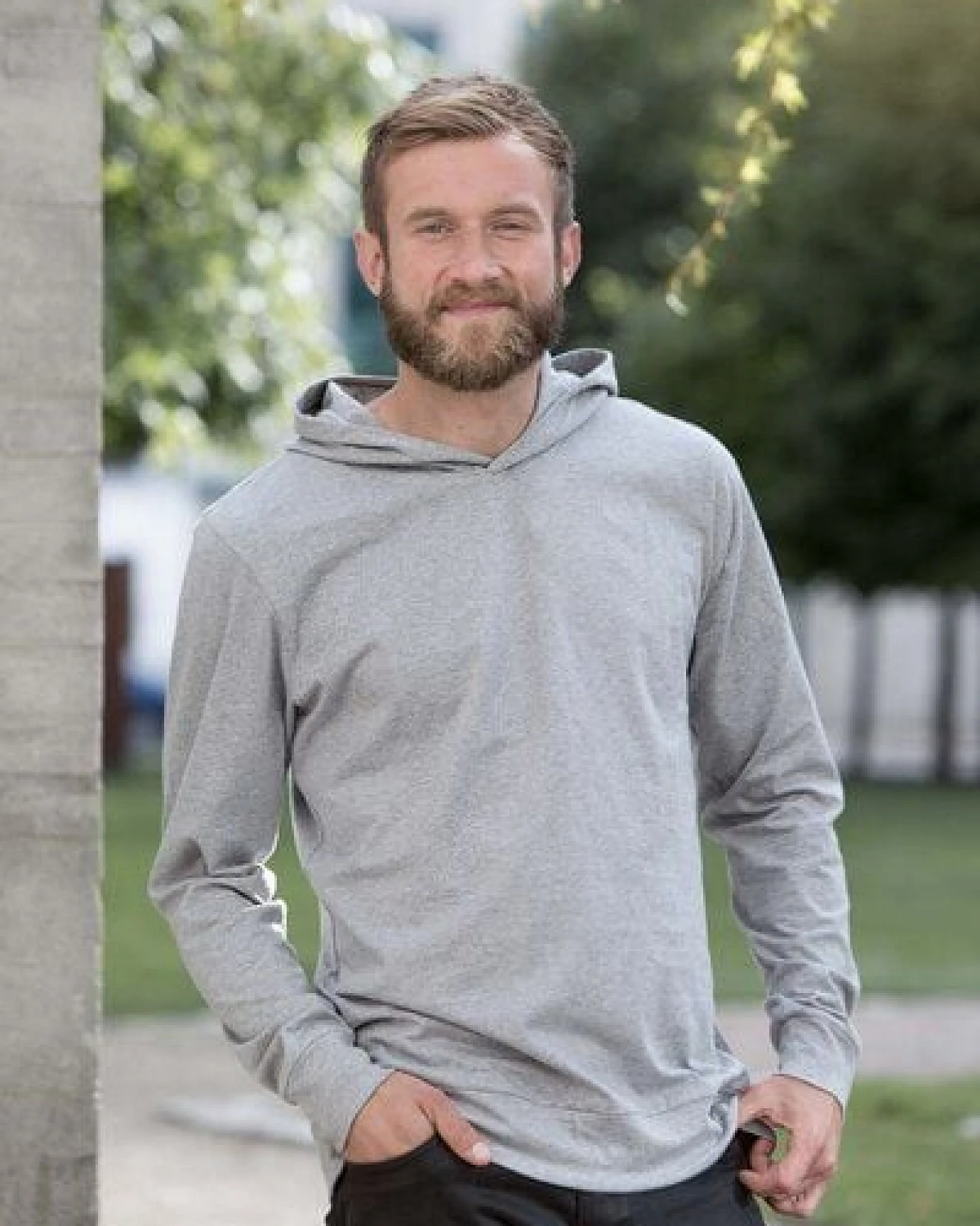 Neutral® Leichter Herren Unisex College Hoodie Hoody Kapuzenpullover Kapuzenpulli – Ansicht 2