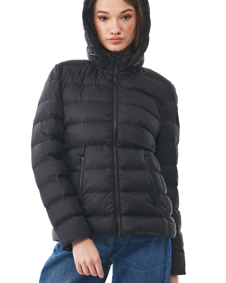 ORGANICATION Damen vegan Pufferjacke Schwarz