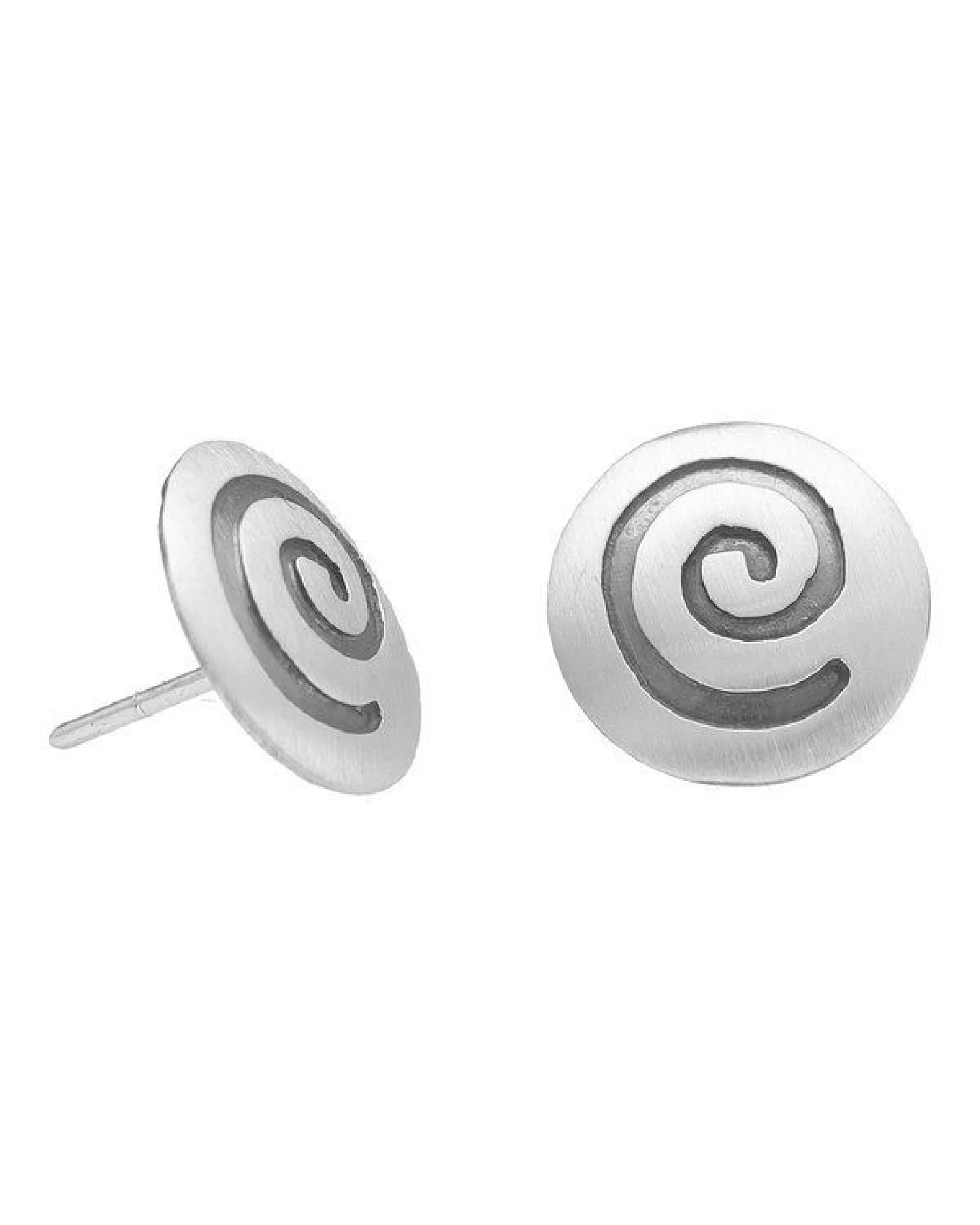 pakilia Silber Ohrringe Spirale Fair-Trade und handmade – Ansicht 2