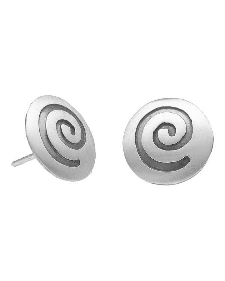 pakilia Silber Ohrringe Spirale Fair-Trade und handmade