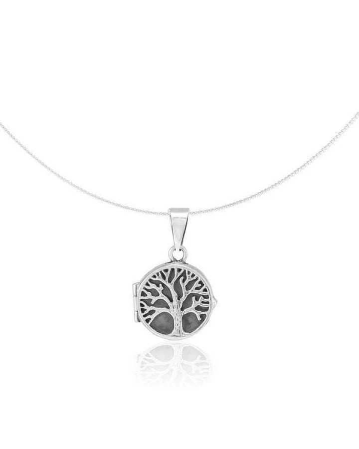 pakilia Silber Lebensbaum-Kette Baum des Lebens Fair-Trade und handmade