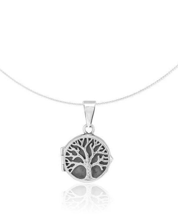 pakilia Silber Lebensbaum-Kette Baum des Lebens Fair-Trade und handmade