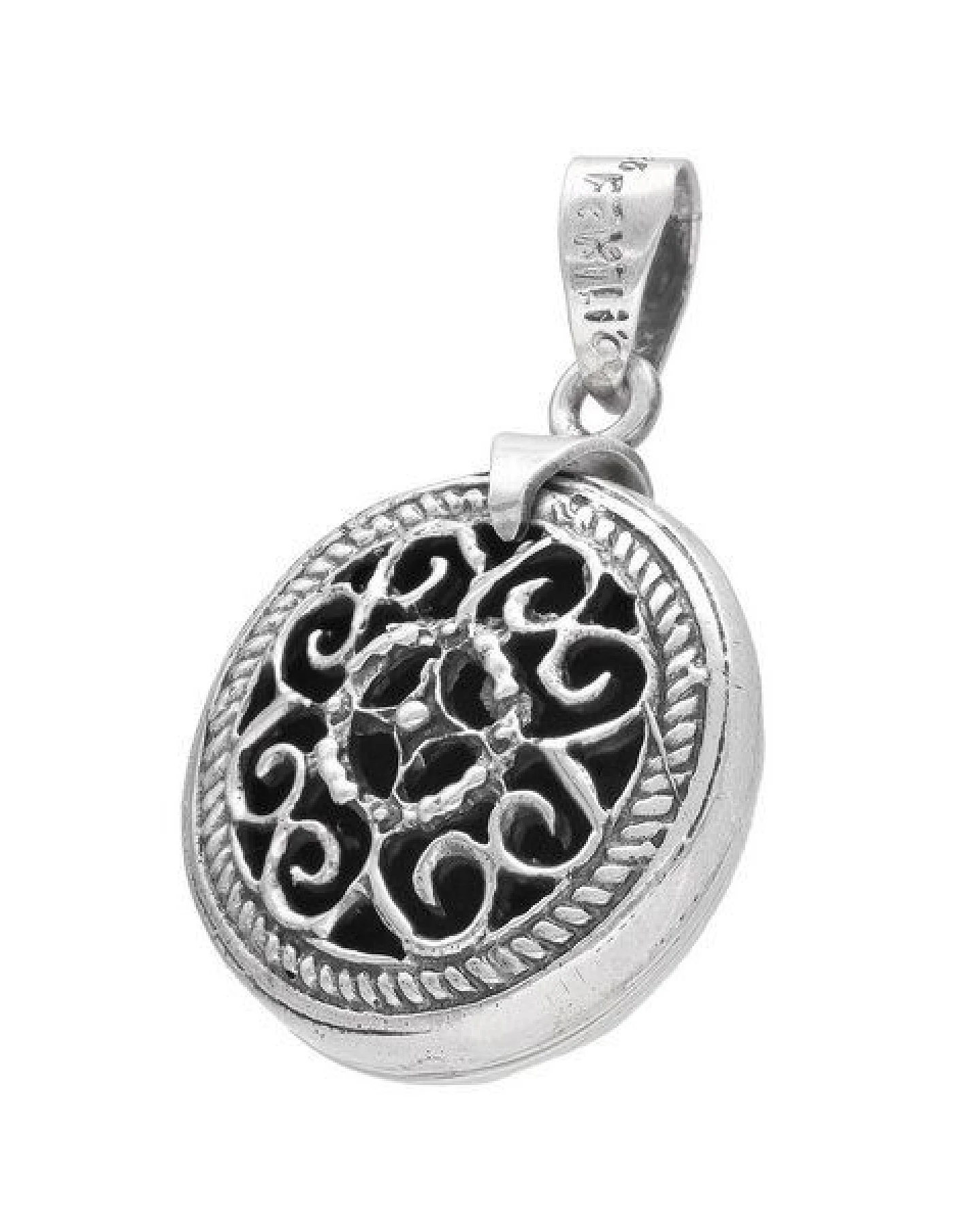 pakilia Silber Kette Orientalisch Medaillon Fair-Trade und handmade – Ansicht 2