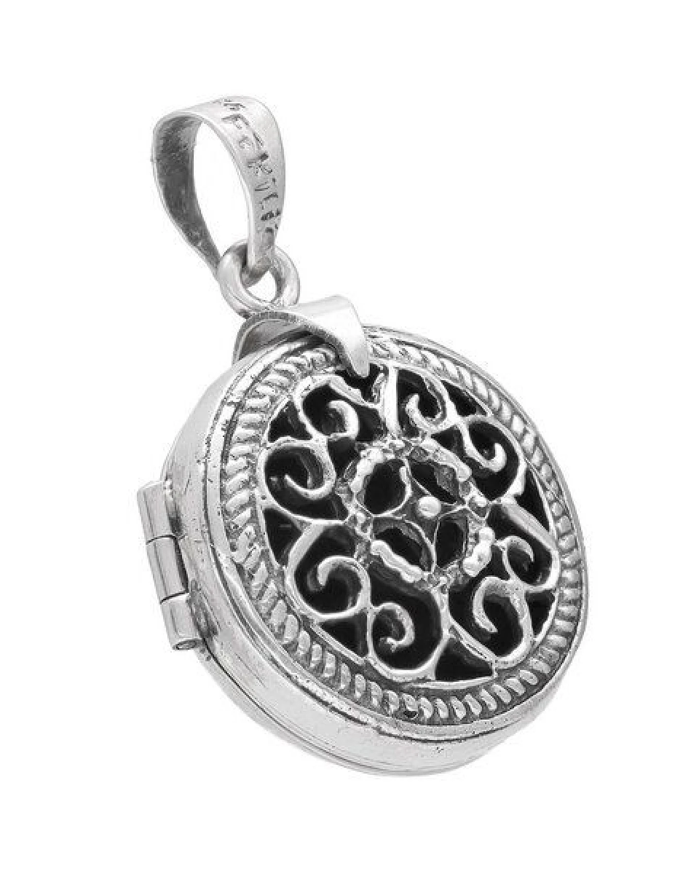 pakilia Silber Kette Orientalisch Medaillon Fair-Trade und handmade – Ansicht 3