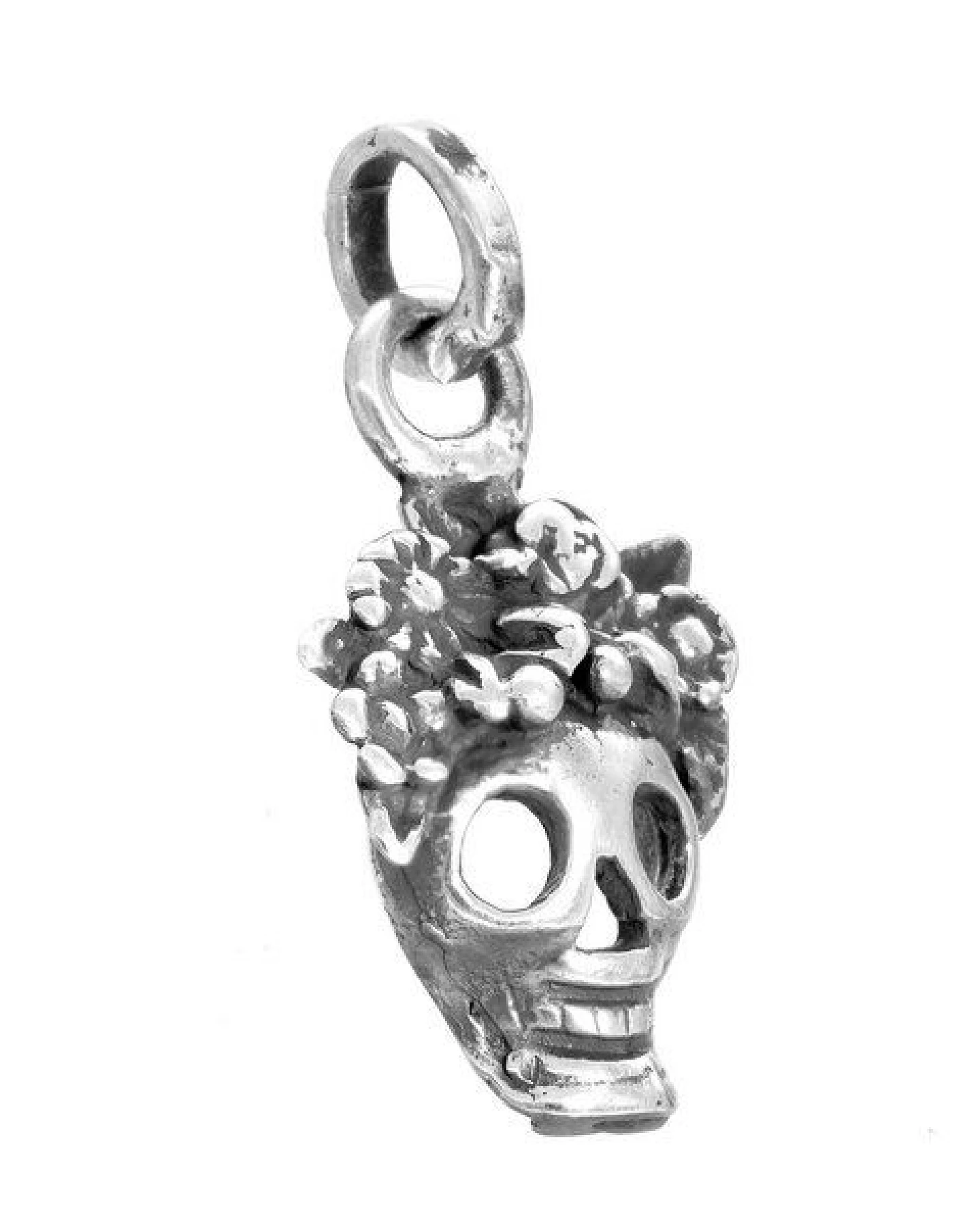 pakilia Silber Kette Totenkopf Fair-Trade und handmade – Ansicht 3
