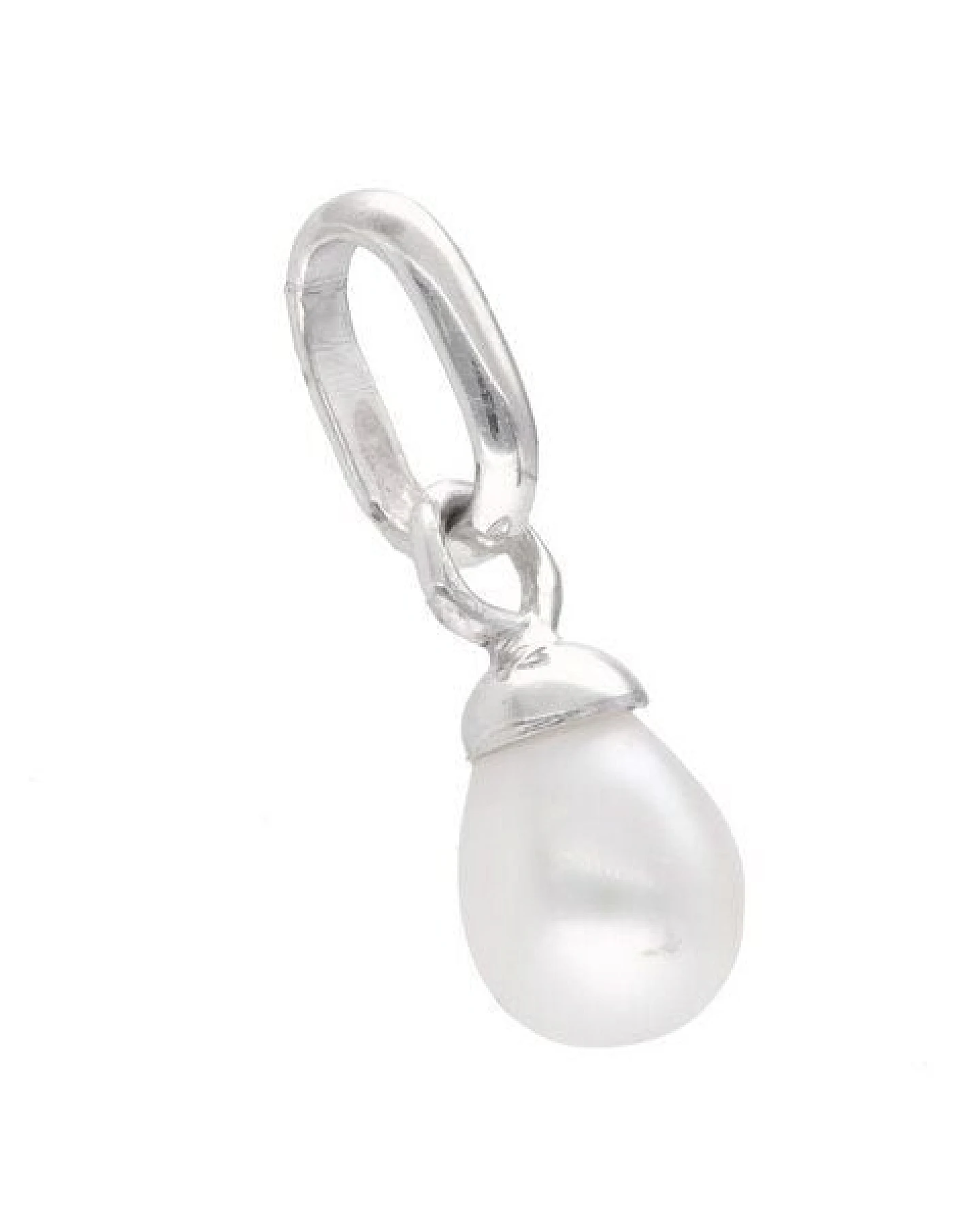 pakilia Silber Kette Tropf förmige Perle Fair-Trade und handmade – Ansicht 3