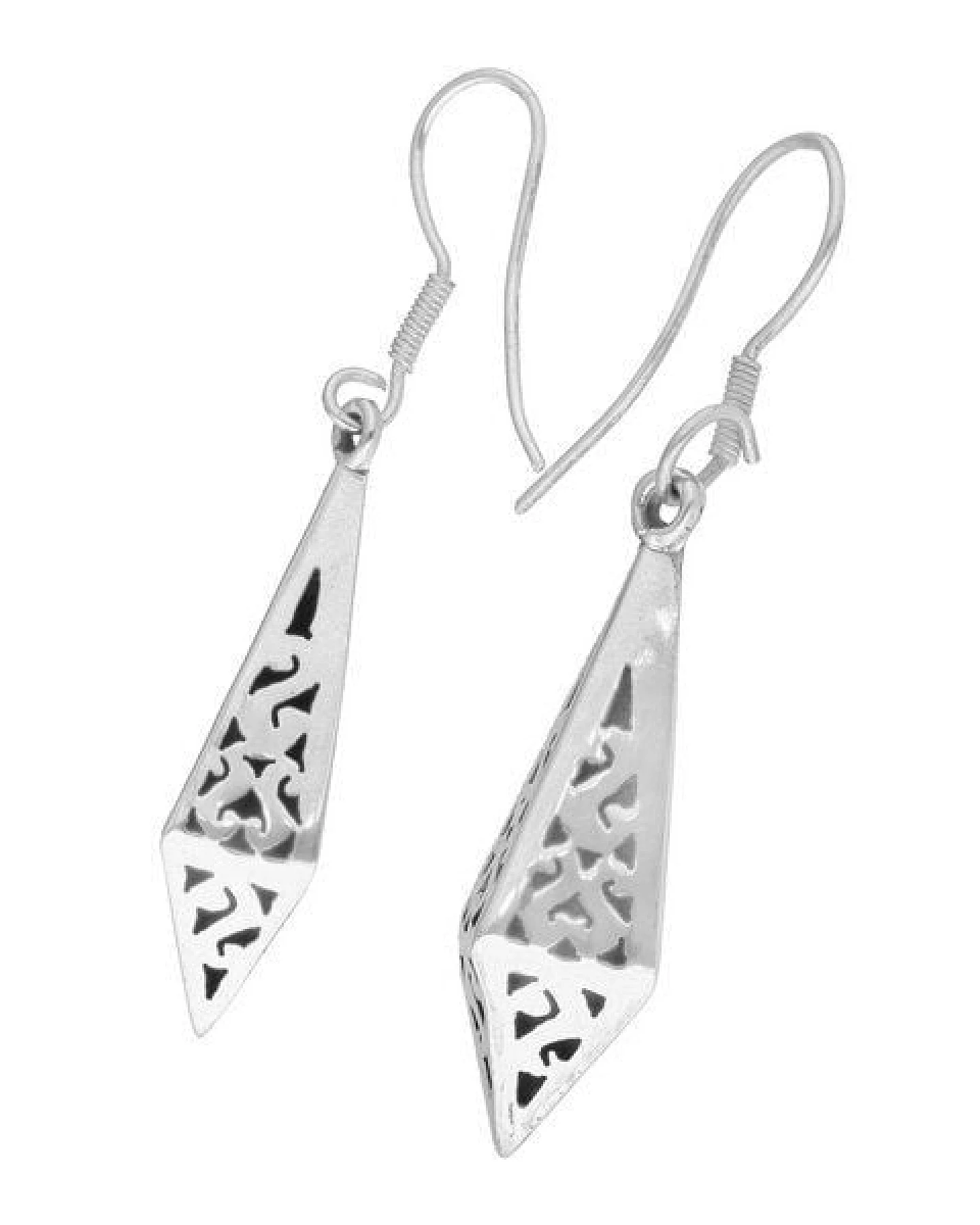 pakilia Silber Ohrringe Sternschnuppe Fair-Trade und handmade – Ansicht 2