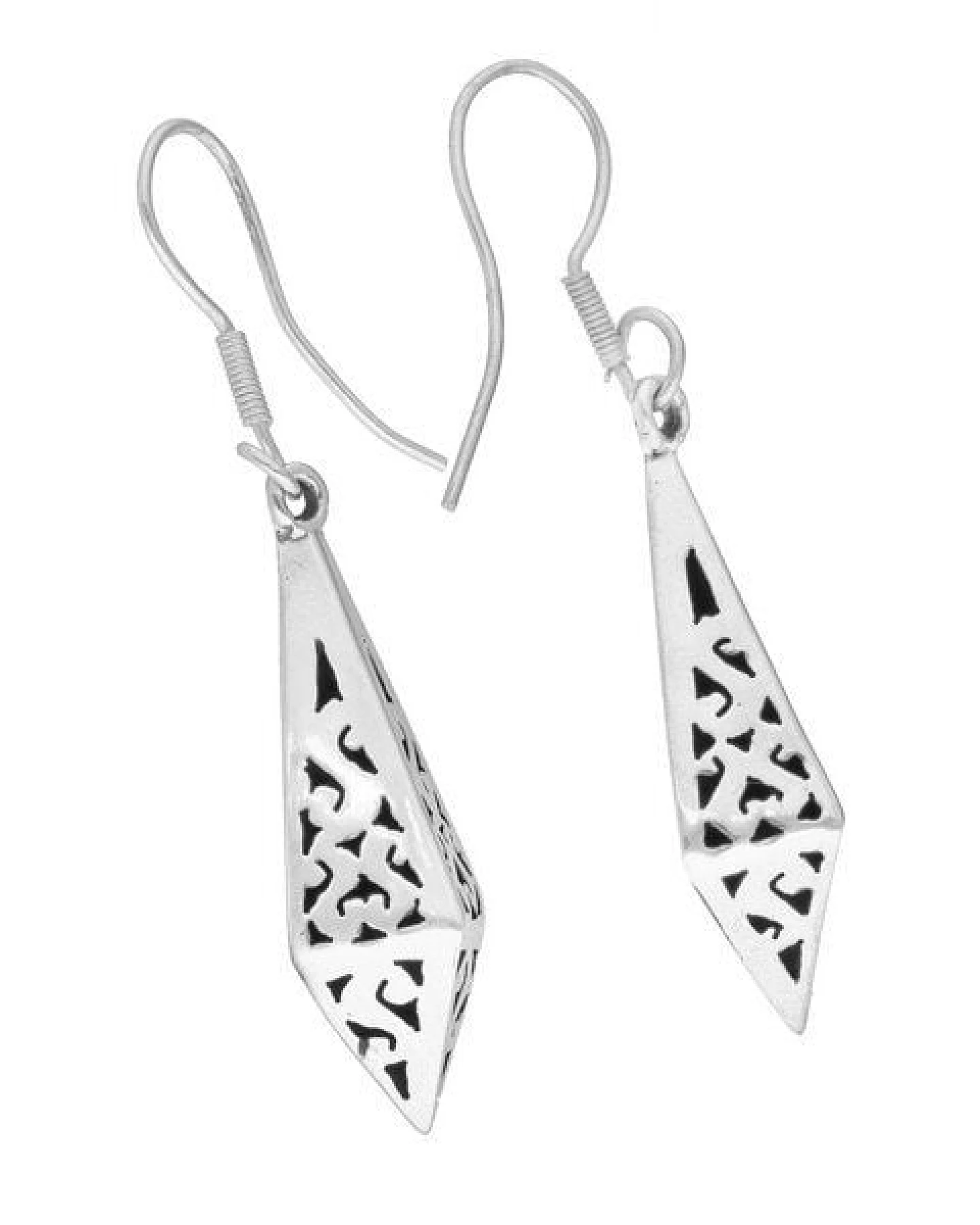 pakilia Silber Ohrringe Sternschnuppe Fair-Trade und handmade – Ansicht 3