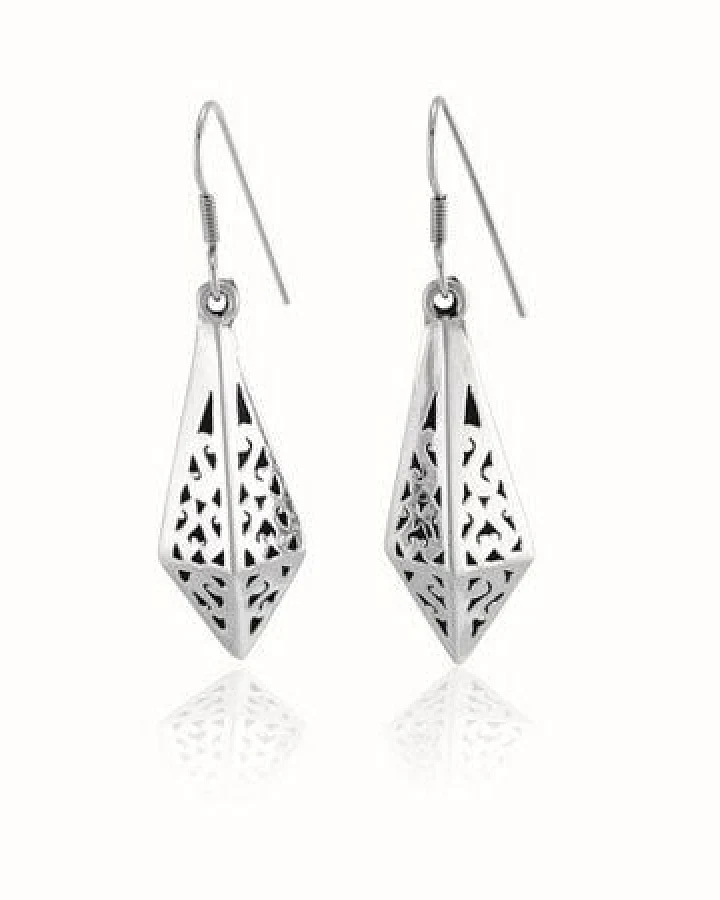 pakilia Silber Ohrringe Sternschnuppe Fair-Trade und handmade