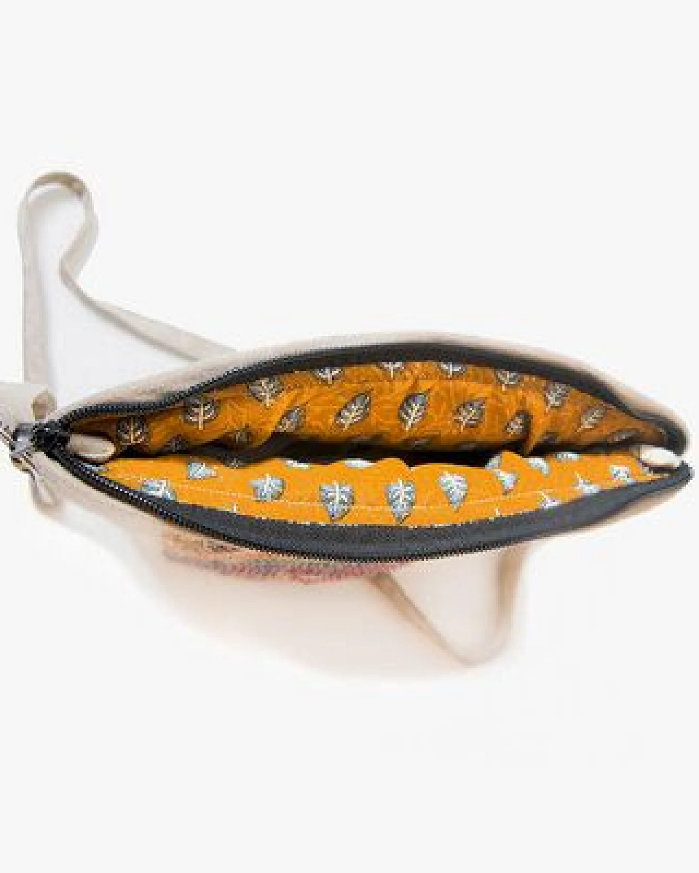 Himal Hemp HH Handtasche CHEKKA Bag aus wildem Hanf und Recycle-Sari – Ansicht 4