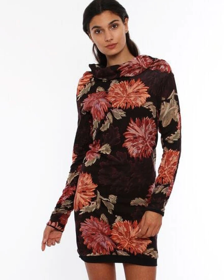 LASALINA 4inONE Blumenkleid & Pullover in Einem!