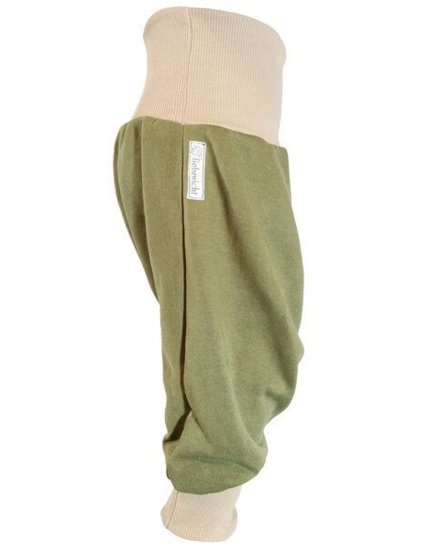 liebewicht Yogahose Pumphose Bio Sweat grün – Ansicht 2