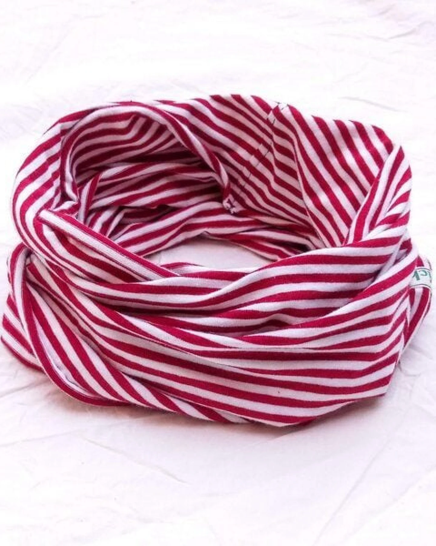 liebewicht Multifunktions Loop pur geringelt rot/weiß, blau/weiß – Ansicht 3