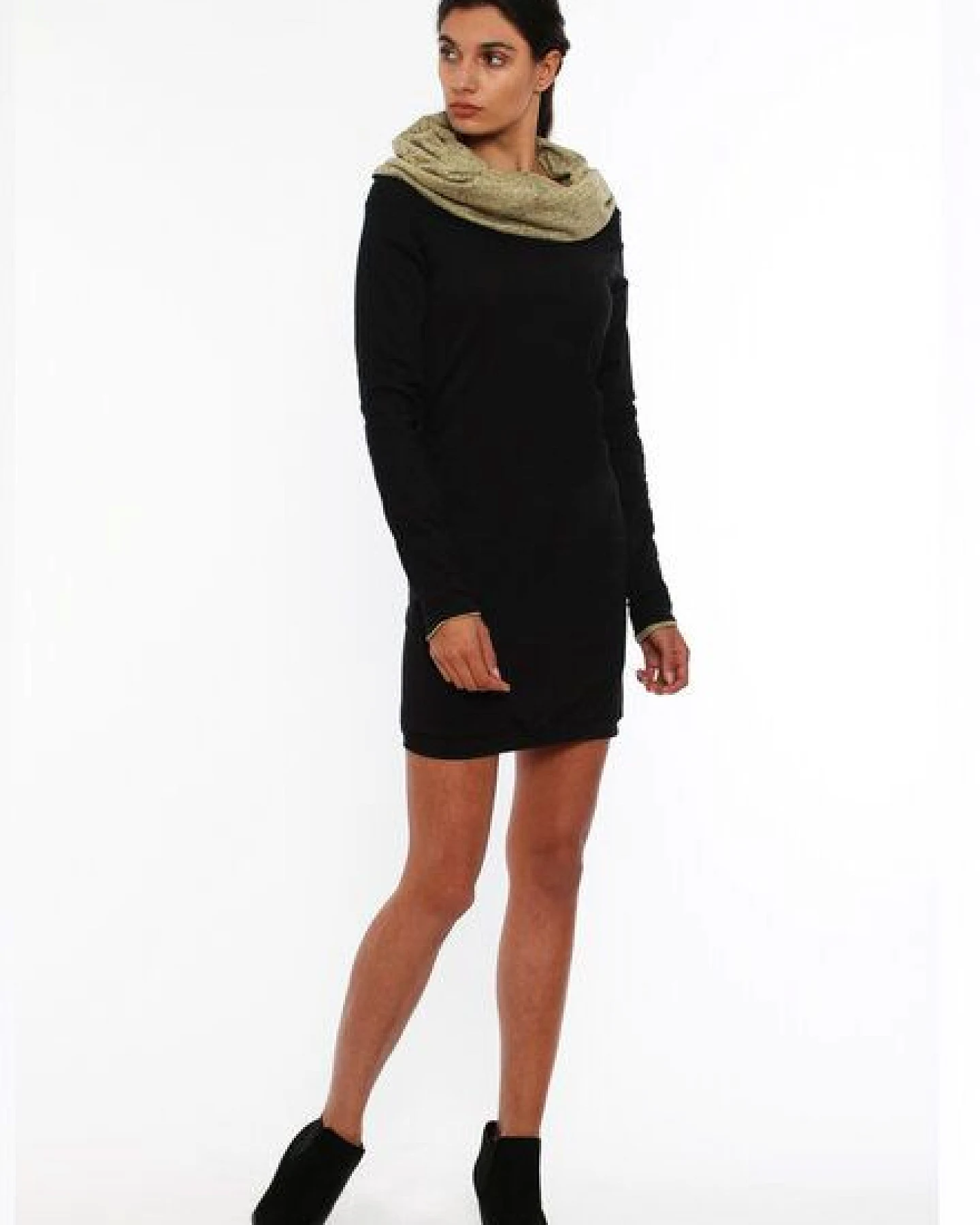 LASALINA 4inONE meliert - Kleid & Pullover in Einem! diverse Farben – Ansicht 3