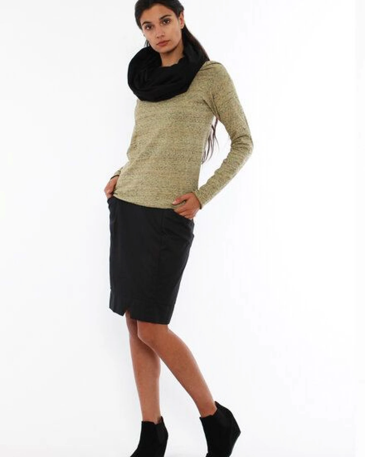 LASALINA 4inONE meliert - Kleid & Pullover in Einem! diverse Farben – Ansicht 4