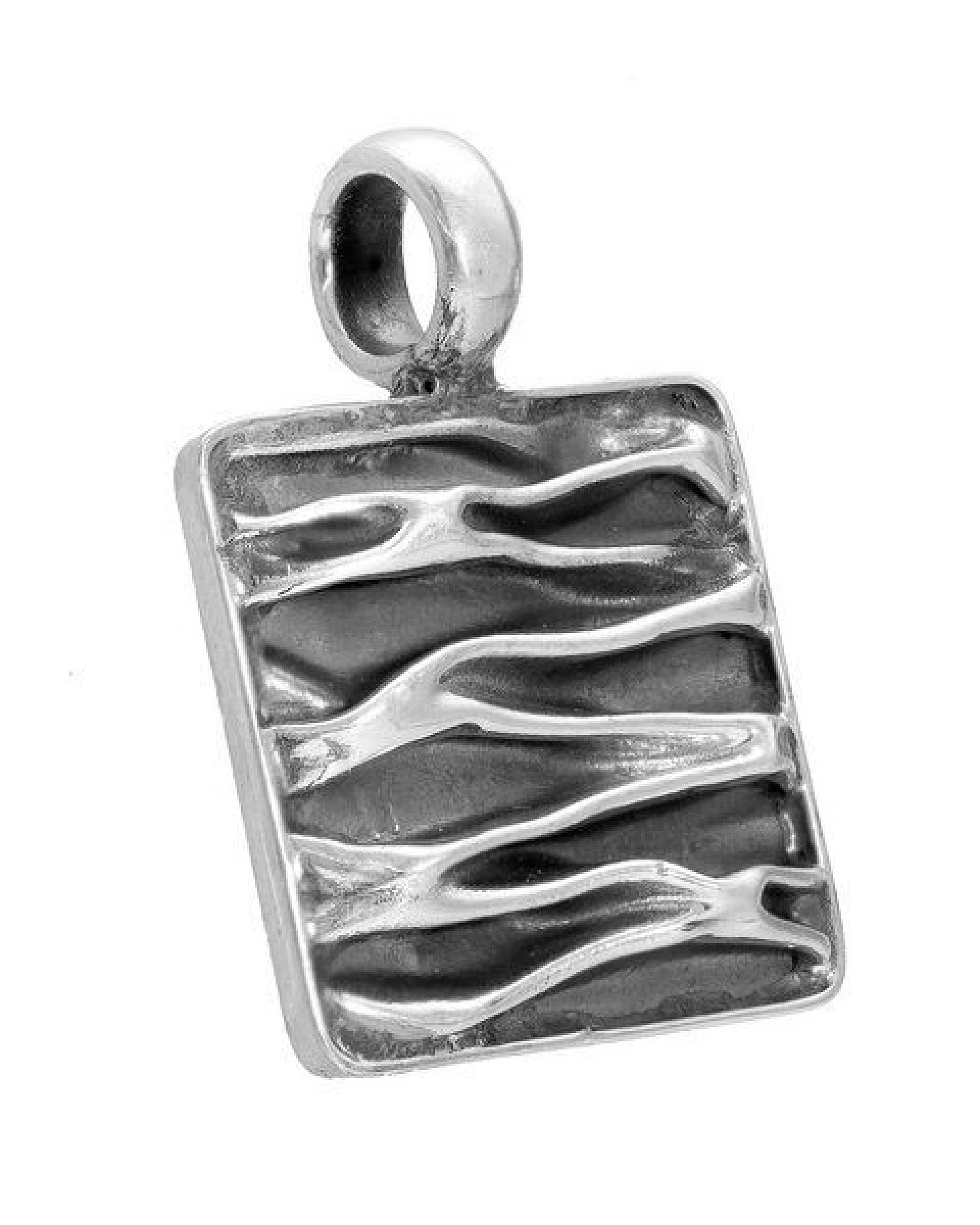 pakilia Silber Kette Wellen-Eckig Fair-Trade und handmade – Ansicht 3