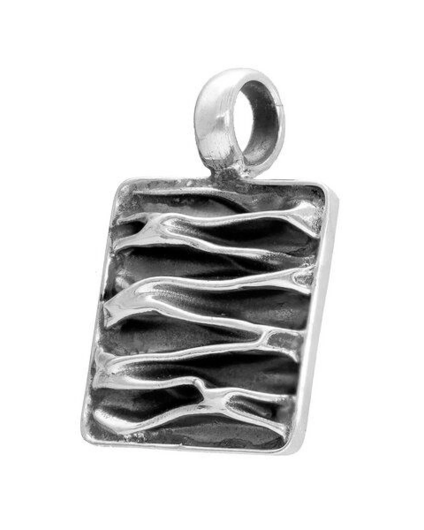 pakilia Silber Kette Wellen-Eckig Fair-Trade und handmade – Ansicht 2
