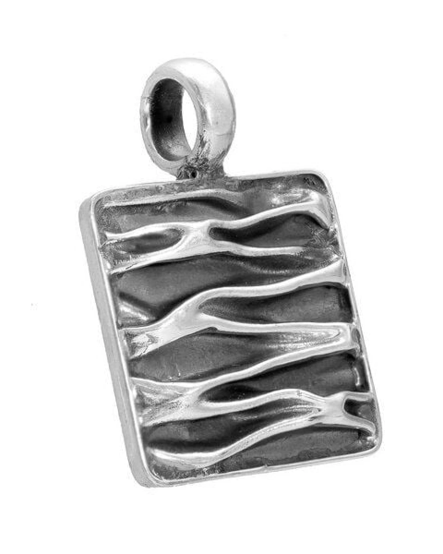 pakilia Silber Kette Wellen-Eckig Fair-Trade und handmade – Ansicht 3