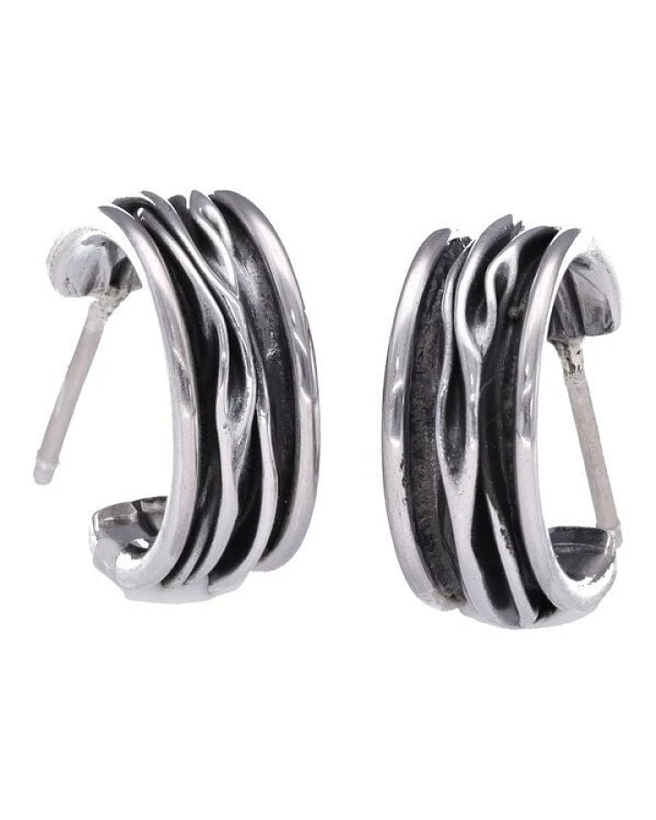 pakilia Silber Ohrringe Wellen Fair-Trade und handmade