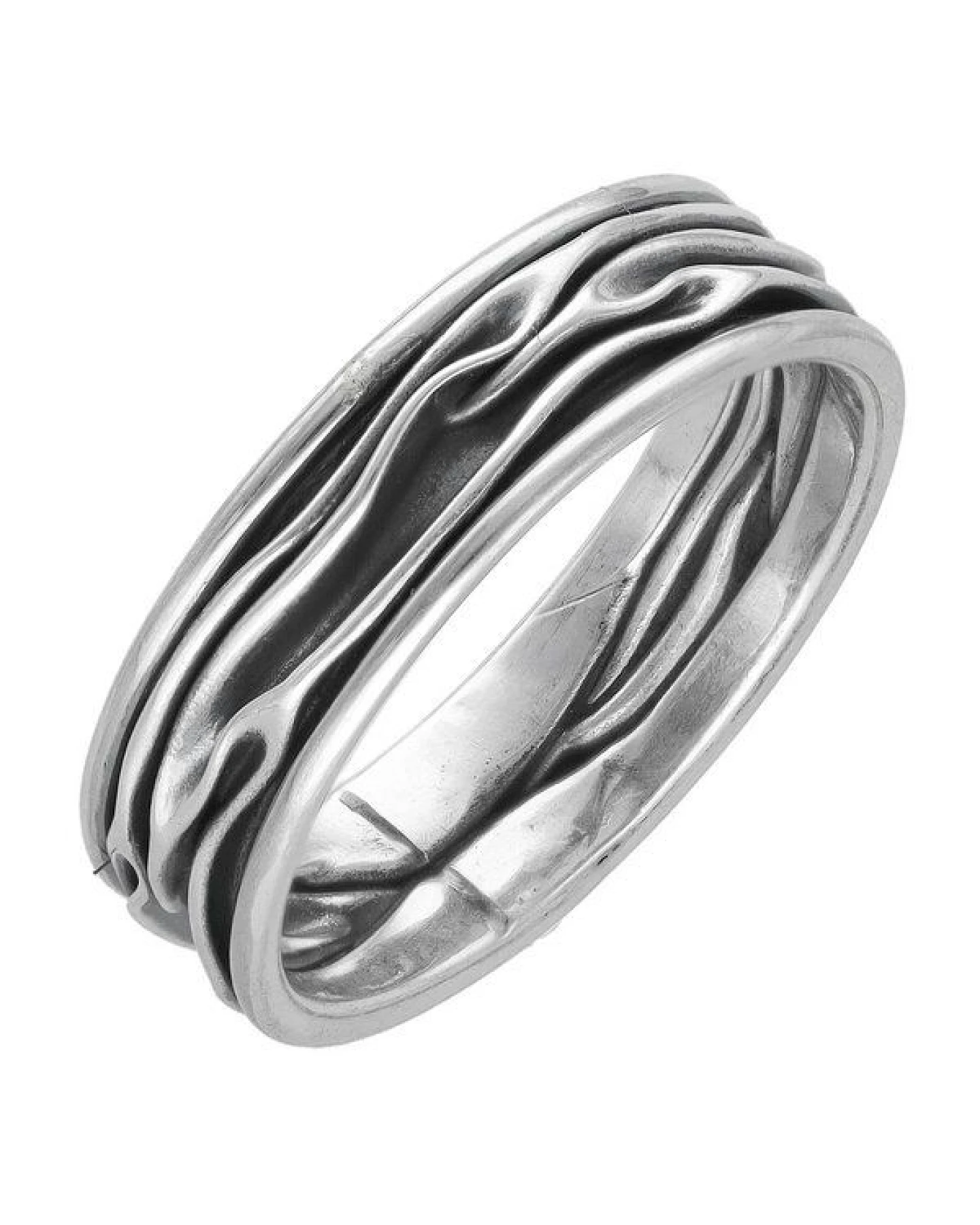 pakilia Silber Ring schmale Wellen Fair-Trade und handmade – Ansicht 2