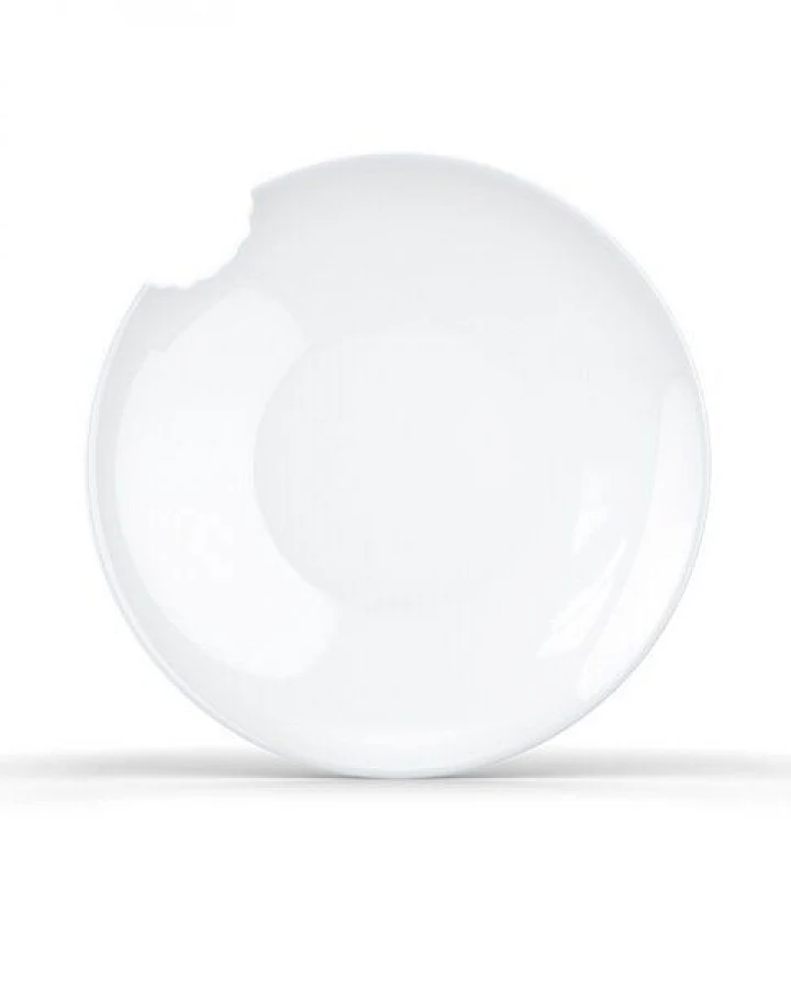 FIFTYEIGHT PRODUCTS 2er-Set tiefe Teller „Mit Biss“ (Ø 24 cm)