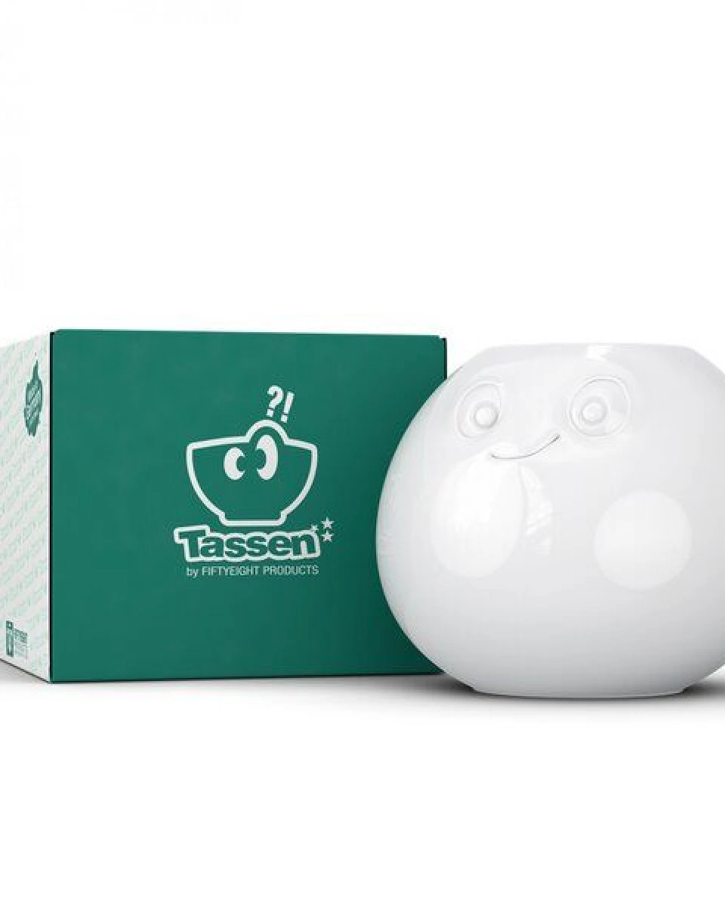 FIFTYEIGHT PRODUCTS Porzellan Vase Amüsiert in der Geschenkbox – Ansicht 2