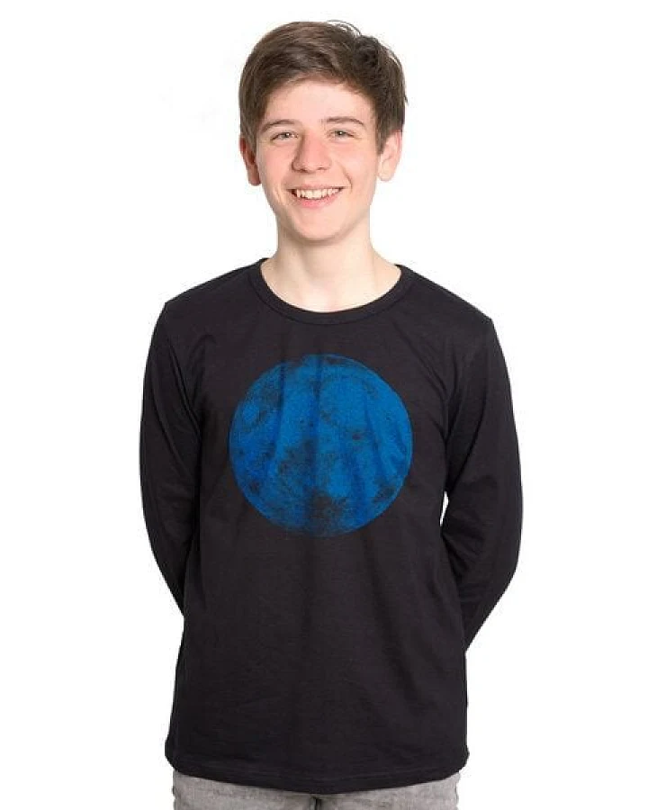 HANDGEDRUCKT "Supermond" Männer Longsleeve