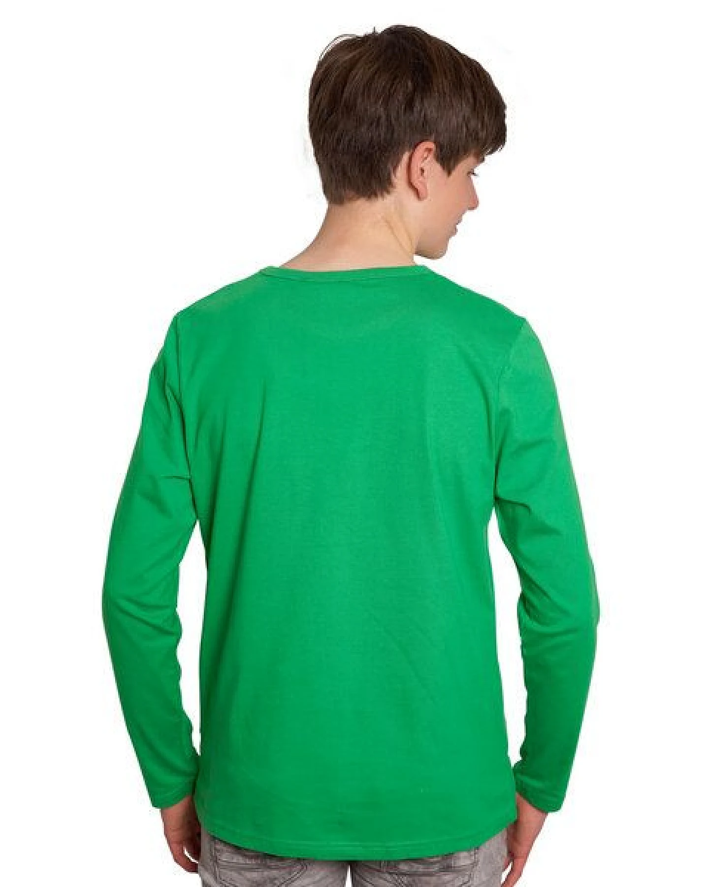 HANDGEDRUCKT "Supermond" Männer Longsleeve – Ansicht 2