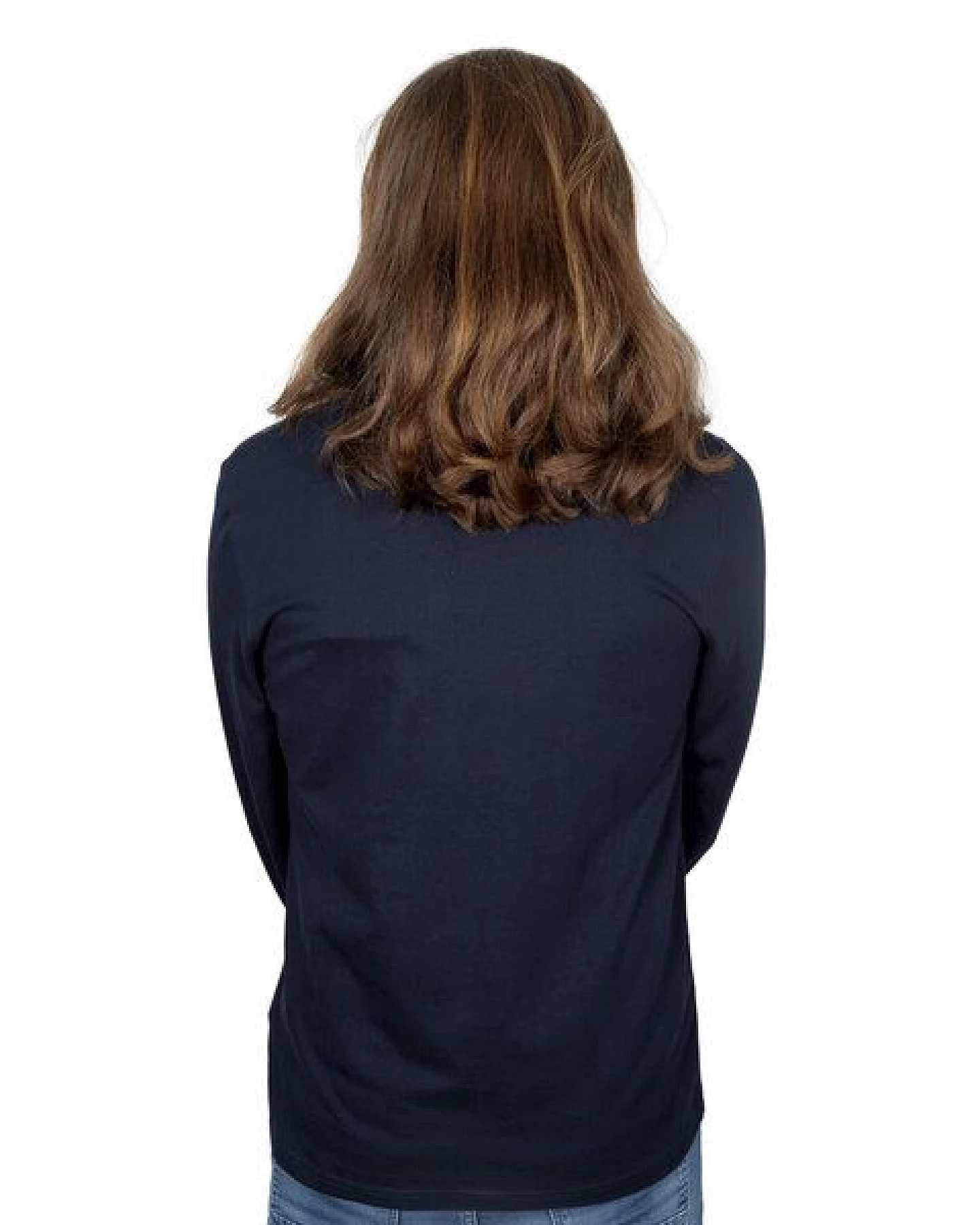 HANDGEDRUCKT "Supermond" Männer Longsleeve – Ansicht 2