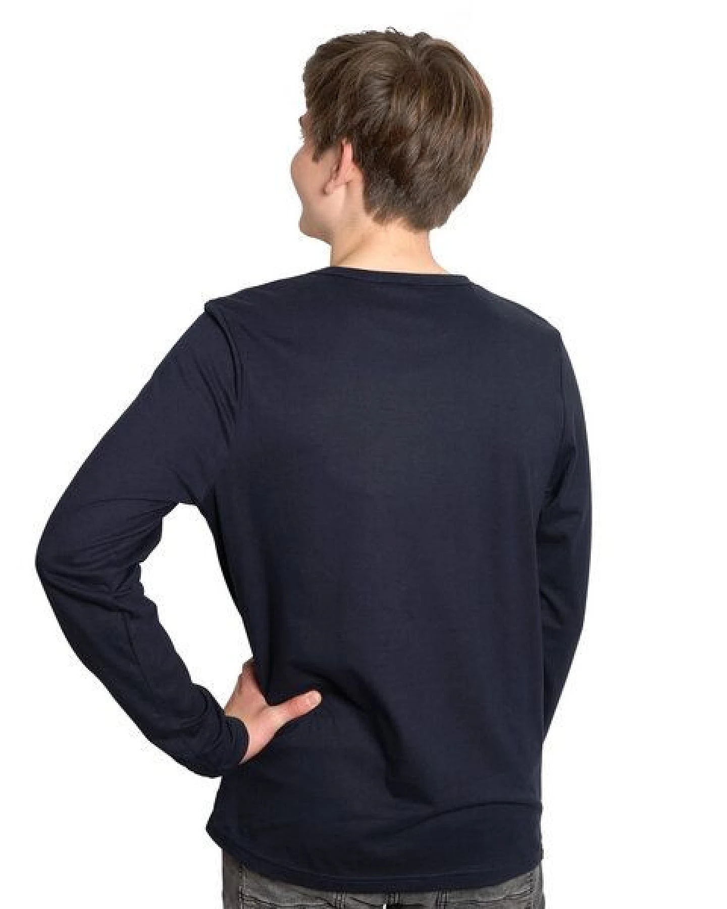 HANDGEDRUCKT "Scratch it!" Männer Longsleeve – Ansicht 2