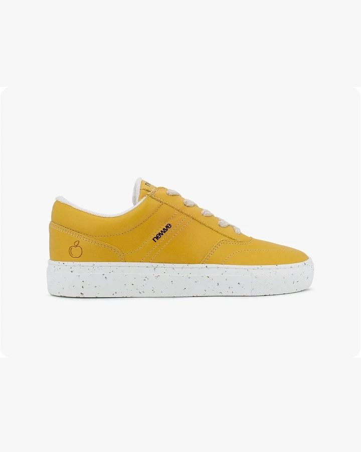 newve Herren vegan Sneaker Arktisches Sonnenblumenfeld Gelb
