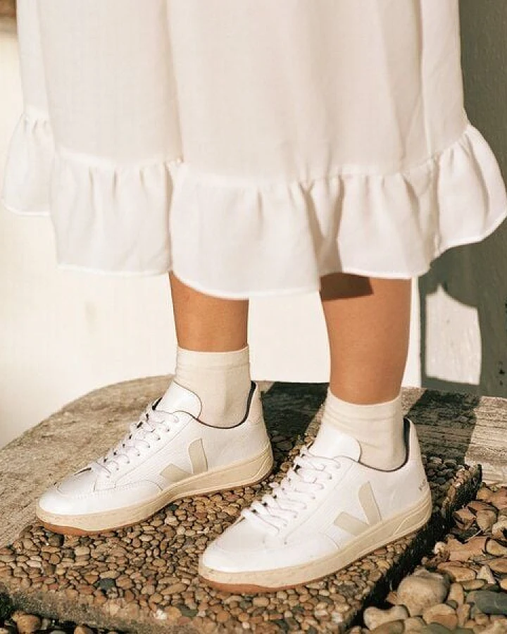 Veja Sneaker Damen - V-12 B-Mesh - White Natural