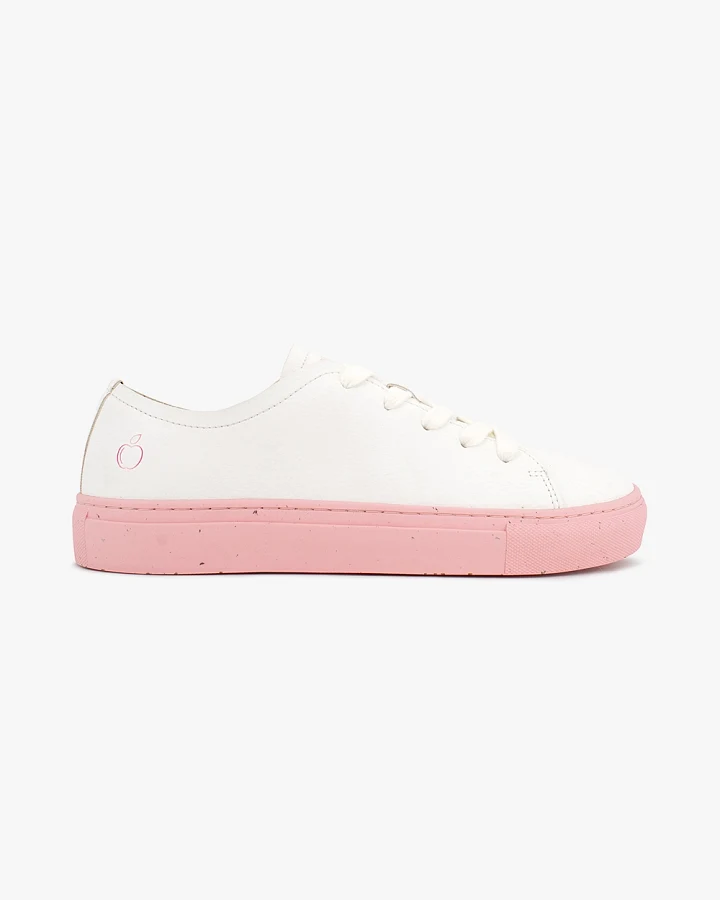newve Herren vegan Sneaker Hagebutte Weiß / Rosa